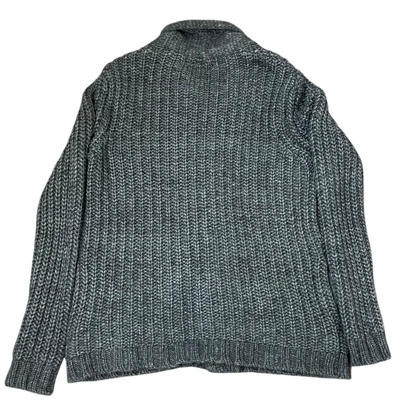 Rag and Bone Men Shawl Collar Knit Wool, Alpaca Blend Cardigan Gray Size Large - Picture 3 of 7